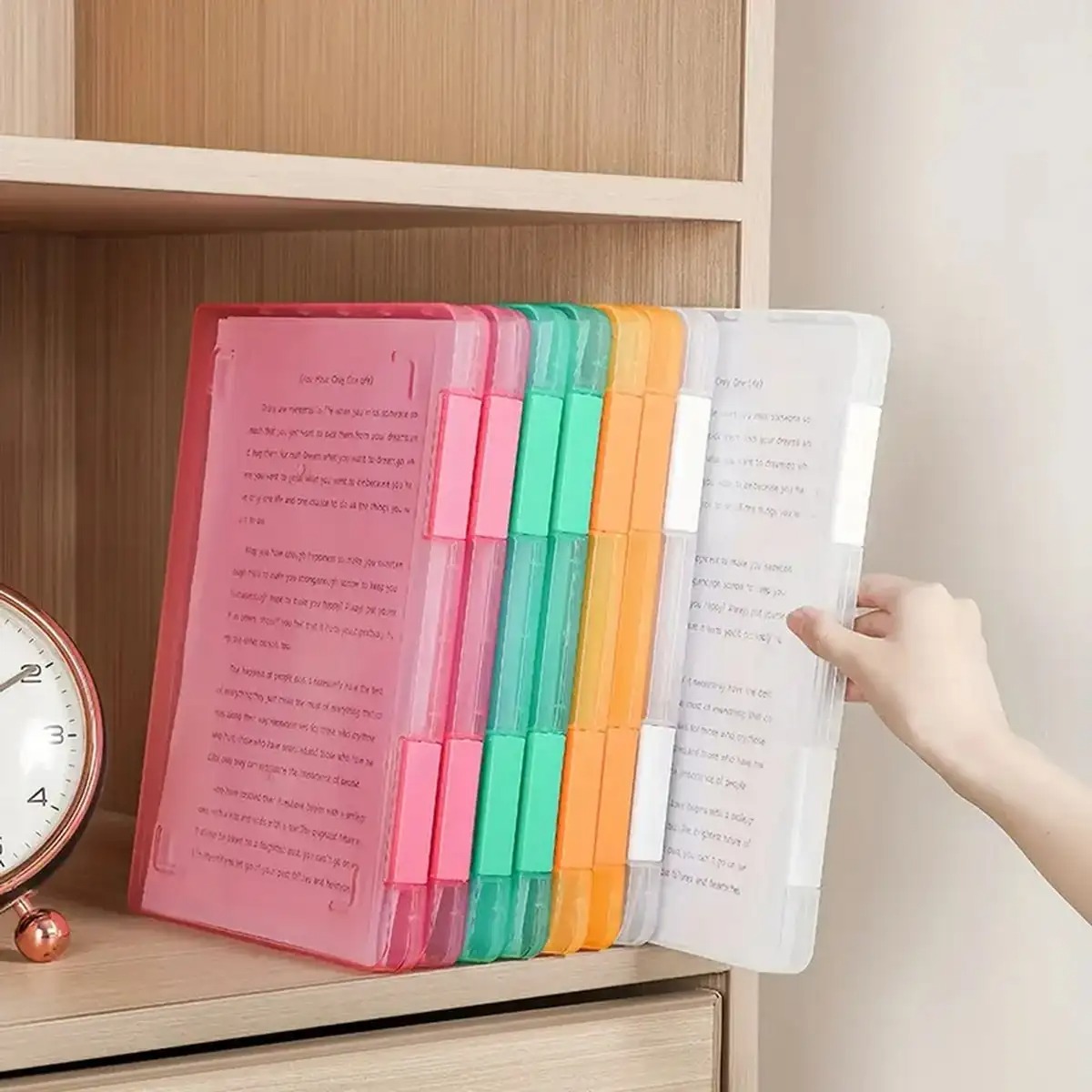 Binder Storage Box - 1pc Multi-layer Portable File Box Waterproof