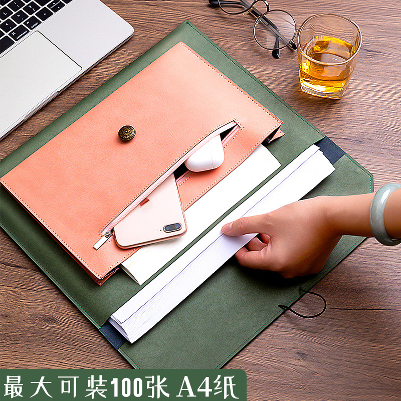 Leather File Bag A4 Paper File – Binder Storage Box Bewertung und Preis