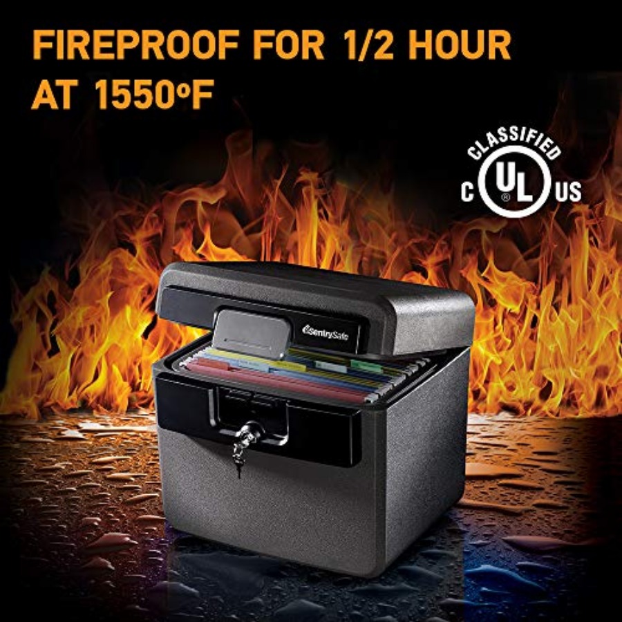 Black Fireproof and Waterproof – Binder Storage Box Bewertung und Preis