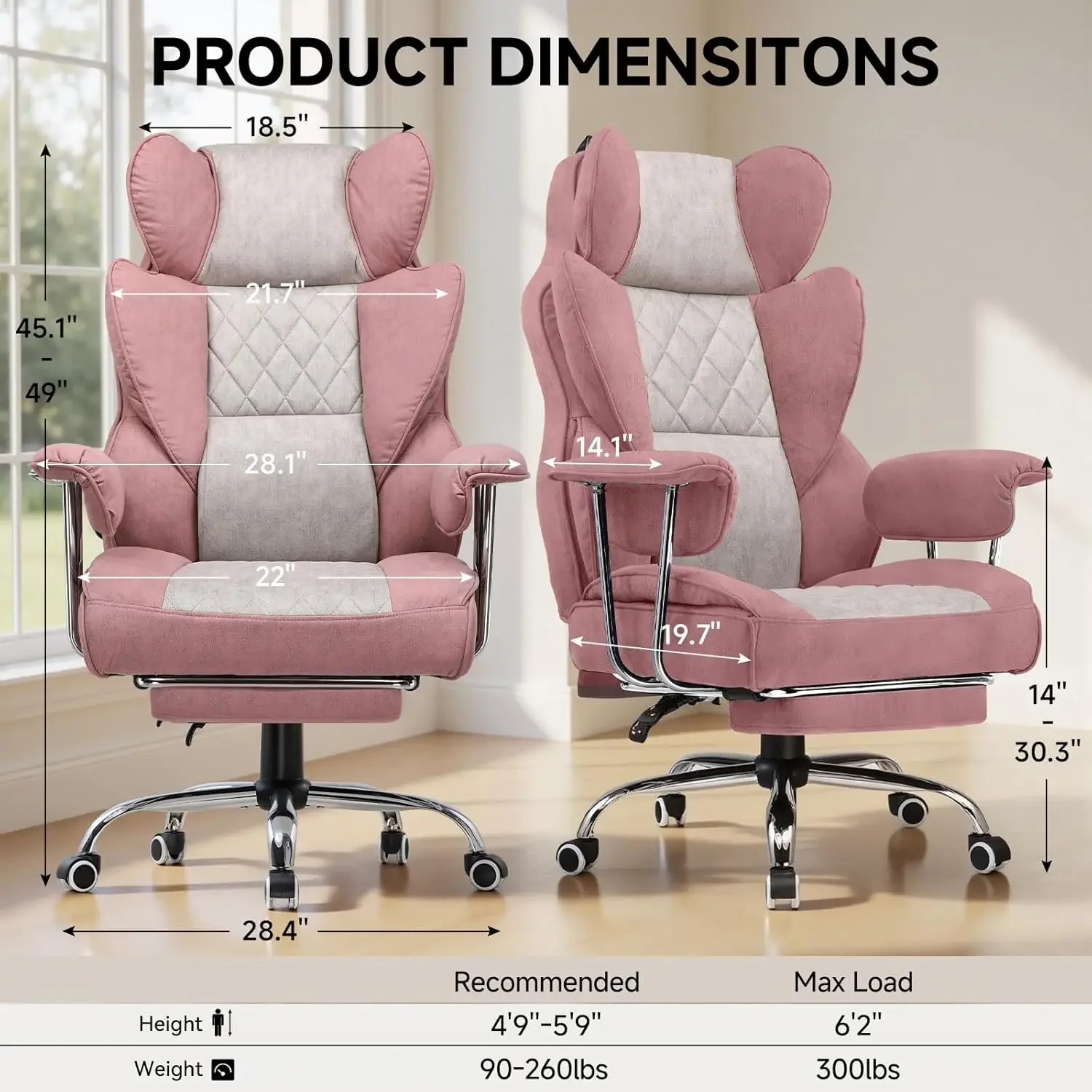 Big and Tall Gaming Chair with – Office Furniture Ergonomic Bewertung und Preis
