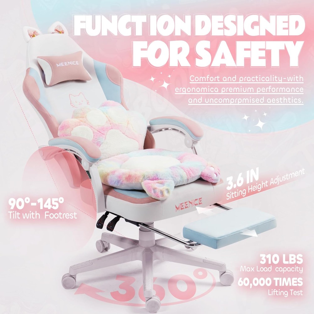 Gaming Chair Cute with Cat Ear – Office Furniture Ergonomic Bewertung und Preis