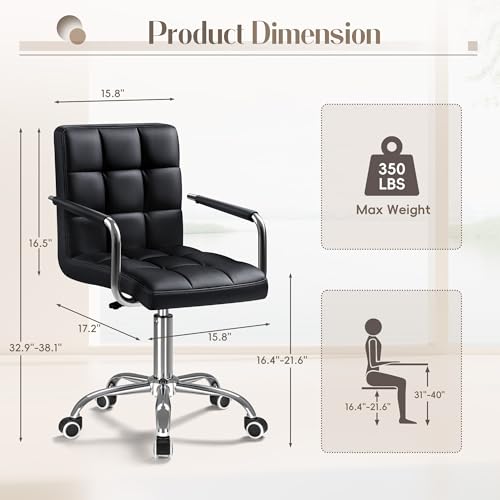 Black PU Leather Swivel Office – Office Furniture Commercial Bewertung und Preis