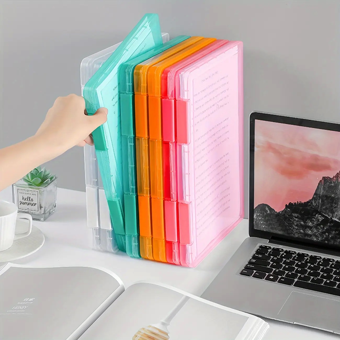 1pc Multi-layer Portable File  – Binder Storage Box Bewertung und Preis