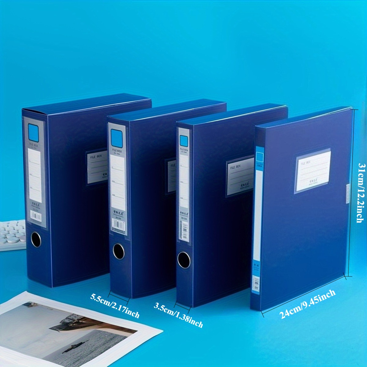 1pc/5pcs Durable A4 Plastic Fi – Binder Storage Box Bewertung und Preis