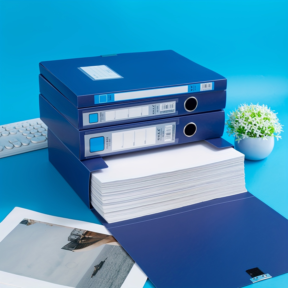 1pc/5pcs Durable A4 Plastic Fi – Binder Storage Box Bewertung und Preis