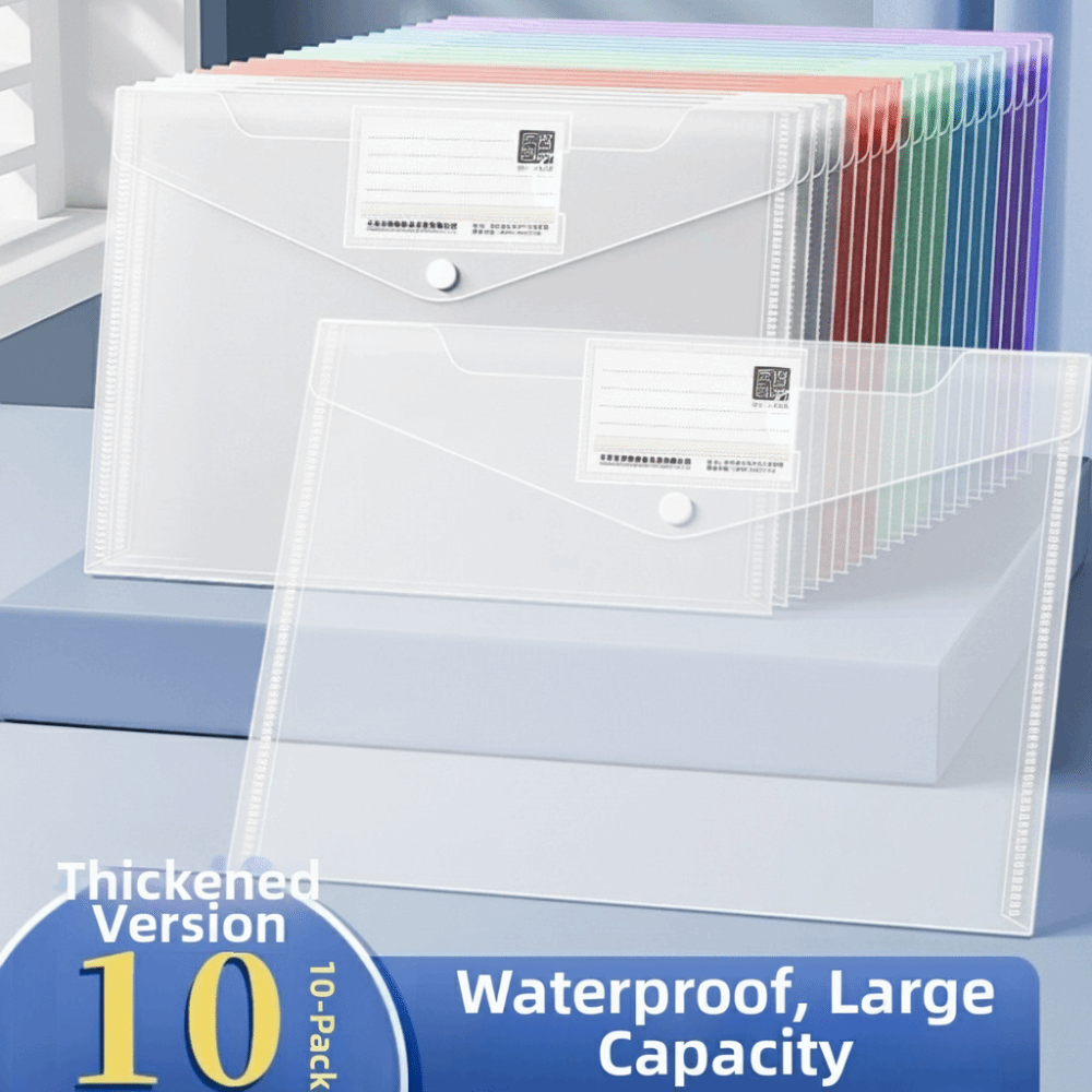 10 Pcs Clear A4 File Folders P – Binder Storage Box Bewertung und Preis